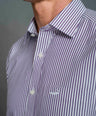 Slim Fit Long sleeves-Formal Shirts-Purple Petunia
