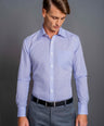 Slim Fit Long sleeves-Formal Shirts-Cosmic Blue