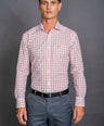 Slim Fit Long sleeves-Formal Shirts-Red Clay