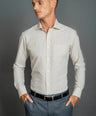 Slim Fit Long sleeves-Formal Shirts-Creme Brulee