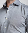 Slim Fit Long Sleeves-Formal Shirts  - Opal Grey