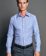 Slim Fit Long sleeves-Formal Shirts-Blue Ultramarine