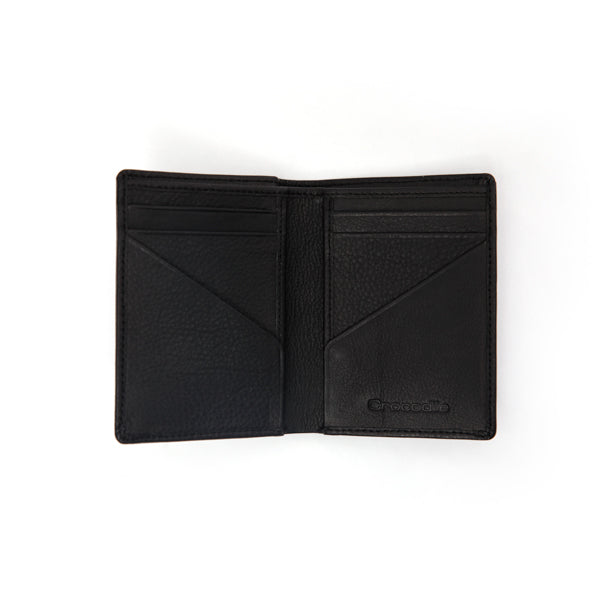 Streamline Vertical Wallet-Black
