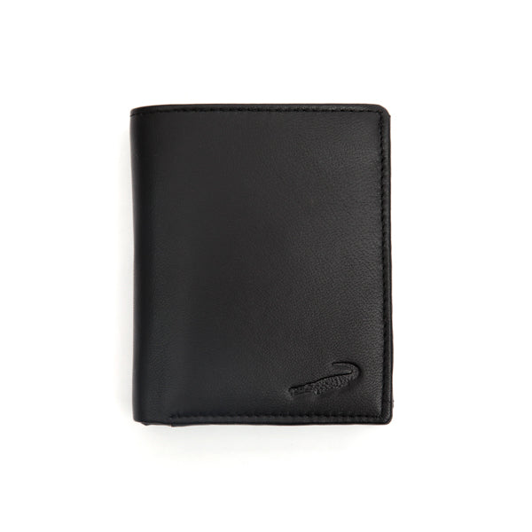 Versatile Coin Pocket Vertical Wallet-Black