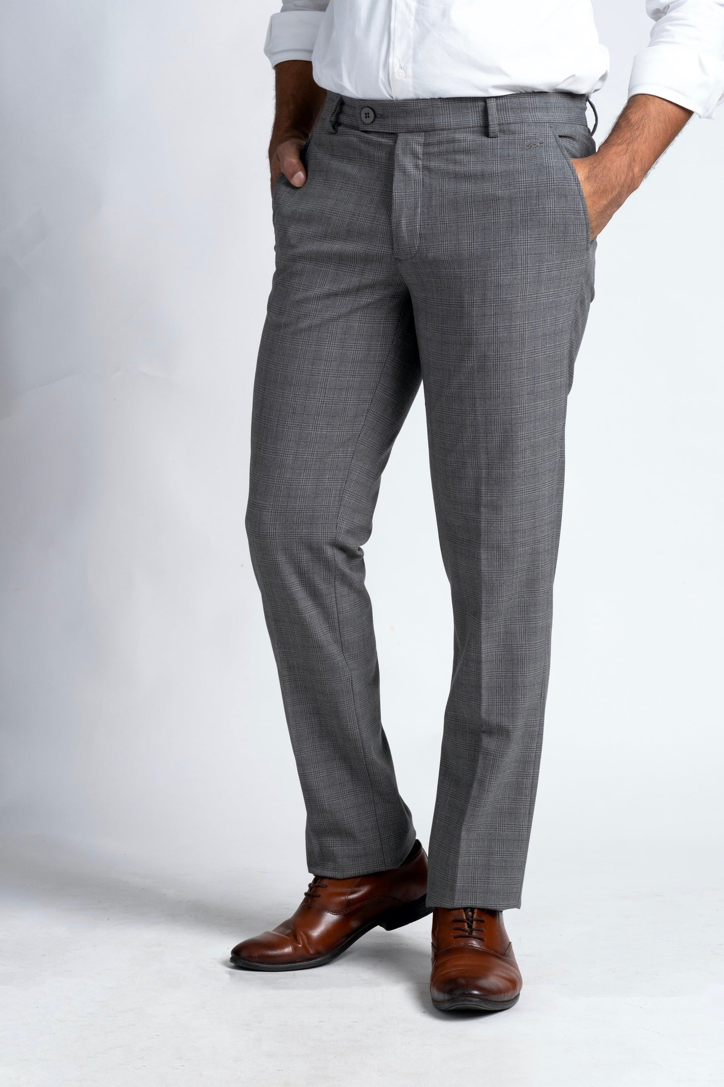 Slim Fit -Formal Trouser - Drizzle