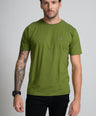 Classic Fit Short sleeves-CasualCrew Neck - Grass Hopper