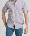 Sport Fit Short Sleeves-Casual Shirts-Lilac Chiffon