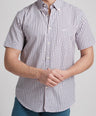 Sport Fit Short Sleeves-Casual Shirts-Lilac Chiffon