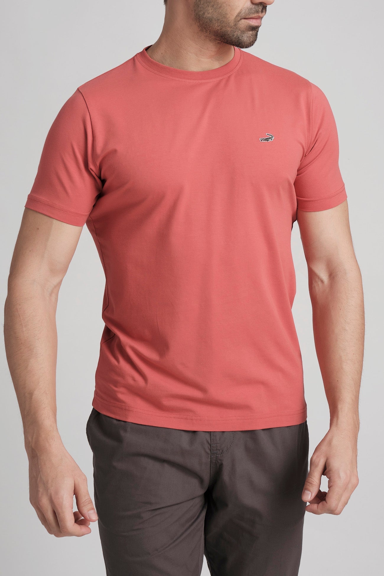 Single Jersey Verve Tee Action Fit - Red Clay