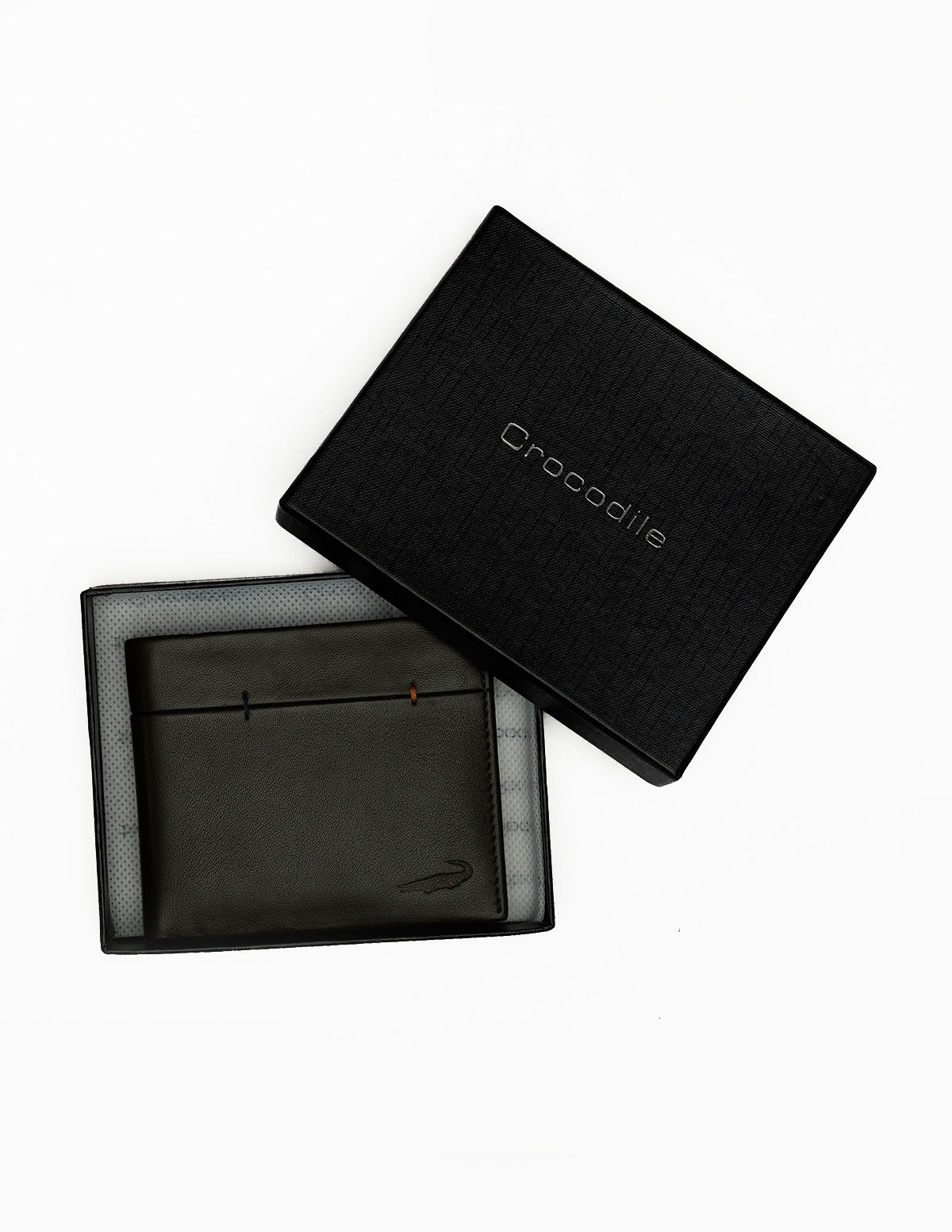 Bifold Leather wallet with coin pocket - Dark Green
