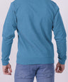 Crocodile Crew Neck Classic Sweater Storm Blue