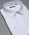 Slim Fit Short sleeves-Formal Shirts  - White