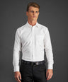 Crocodile Slim Fit Long sleeves-Formal Shirt - White