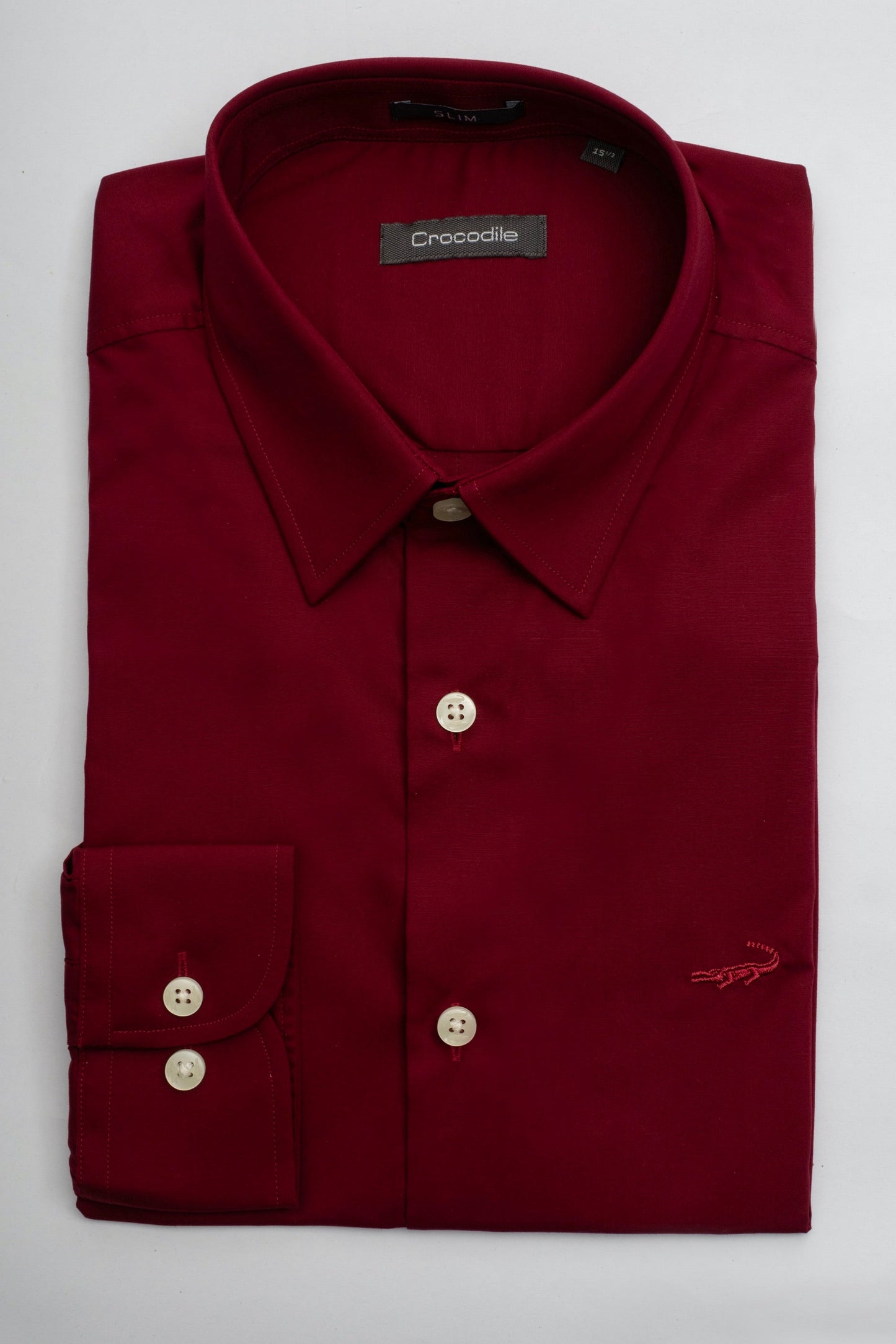 Crocodile Evening Slim Fit FS shirt Purple Megenta Purple