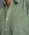 Slim Fit Short sleeves - Casual Shirt - Green Jade