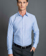 Slim Fit Long sleeves-Formal Shirts-Powder