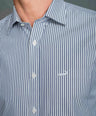 Slim Fit Long sleeves-Formal Shirts-Blue Nights