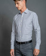 Slim Fit Long sleeves-Formal Shirts-Folkstone Grey