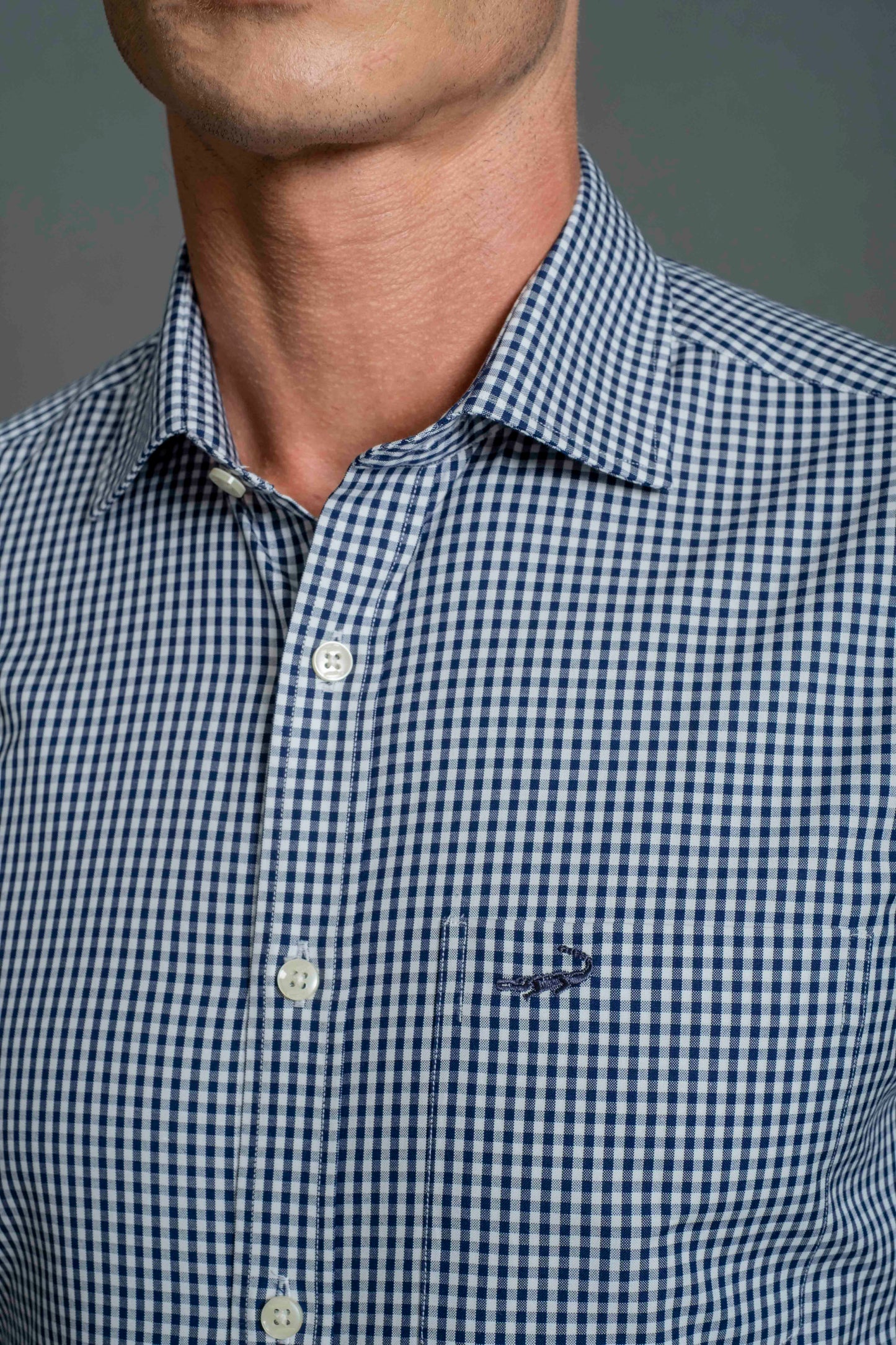 Slim Fit Long sleeves-Formal Shirts-Blue Depths