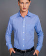 Slim Fit Long sleeves-Formal Shirts-Blue Ultramarine