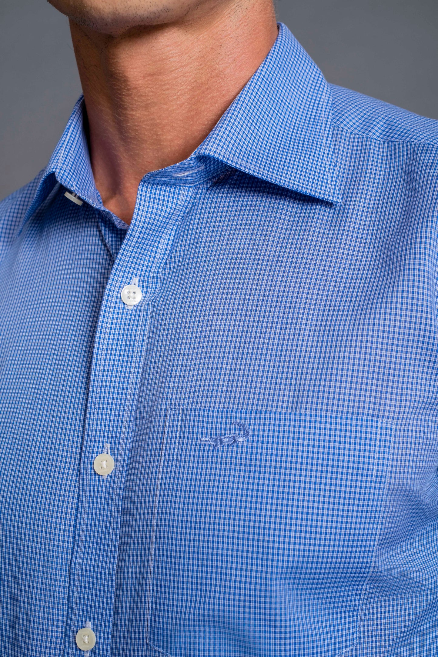 Slim Fit Long sleeves-Formal Shirts-Blue Ultramarine