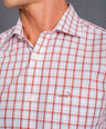 Slim Fit Long sleeves-Formal Shirts-Red Clay