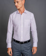 Slim Fit Long sleeves-Formal Shirts-Orchid Petal