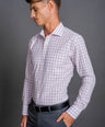 Slim Fit Long sleeves-Formal Shirts-Orchid Petal