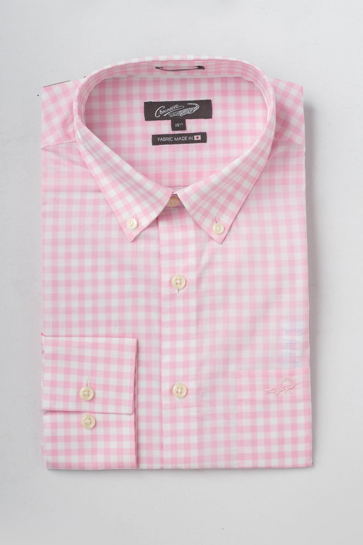 Slim Fit-Casual Shirts-L Pink