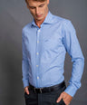 Slim Fit Long sleeves-Formal Shirts-White