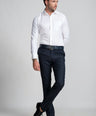 Slim Fit Long Sleeves-Formal Shirts  - Marshmallow