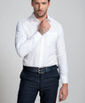 Slim Fit Long Sleeves-Formal Shirts  - Marshmallow