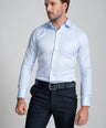 Slim Fit Long Sleeves-Formal Shirts  - Powder