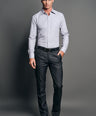 Slim Fit Long sleeves-Formal Shirts-Grey