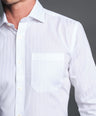 Slim Fit Long sleeves-Formal Shirts-Cloud Dancer