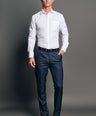 Slim Fit Long sleeves-Formal Shirts-Marshmallow
