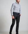 Slim Fit Long Sleeves-Formal Shirts  - Charcoal