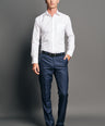 Slim Fit Long sleeves-Casual Shirts-Egret