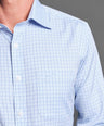 Slim Fit Long sleeves-Formal Shirts-Vista Blue