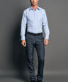 Slim Fit Long sleeves-Formal Shirts-Blue Bell