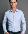 Slim Fit Long sleeves-Formal Shirts-Blue Bell