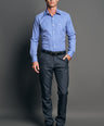 Slim Fit Long sleeves-Formal Shirts-Victoria Blue