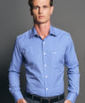 Slim Fit Long sleeves-Formal Shirts-Victoria Blue
