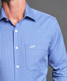 Slim Fit Long sleeves-Formal Shirts-Victoria Blue