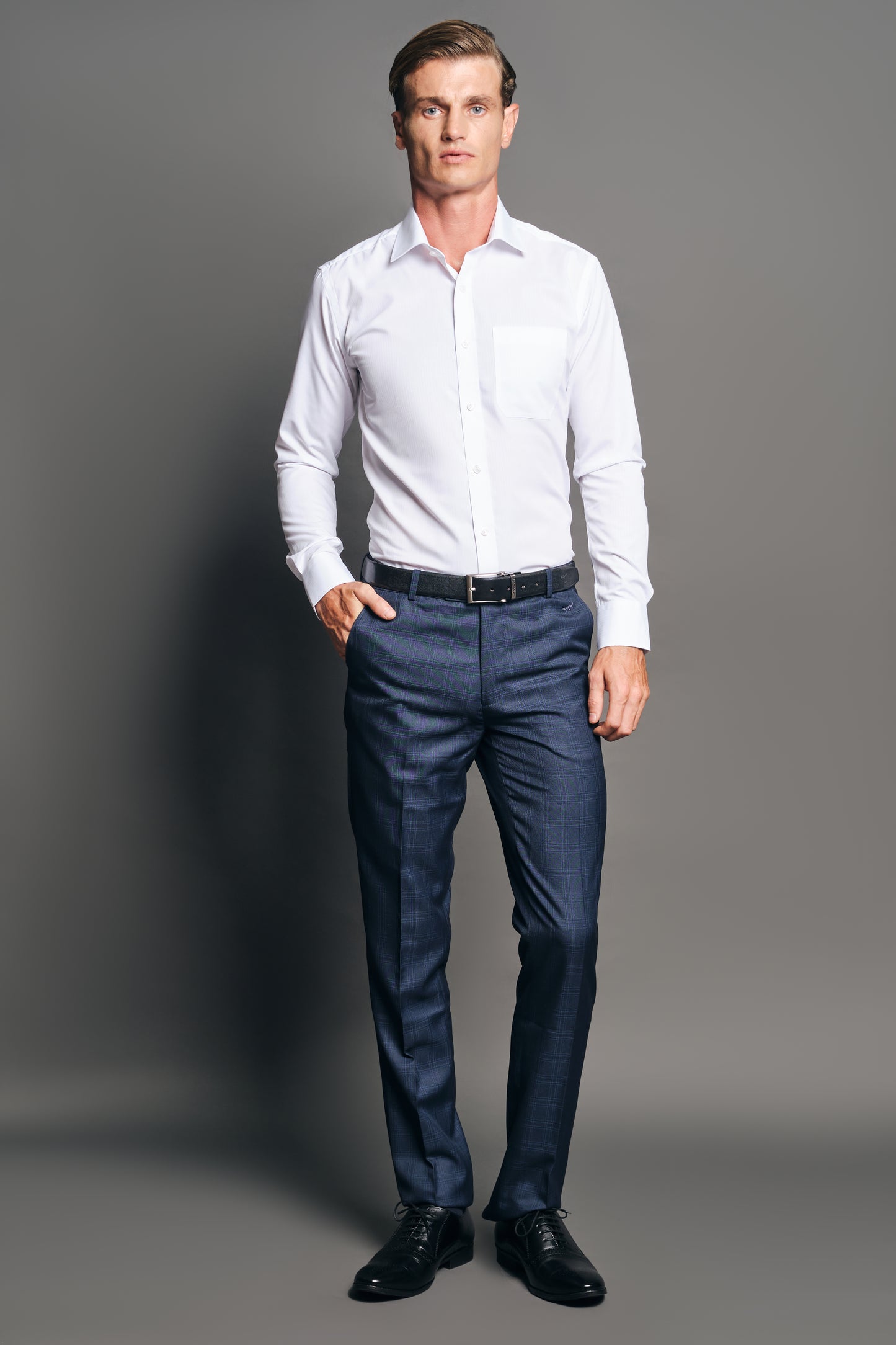 Slim Fit Long sleeves-Formal Shirts-High Rice