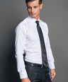 Slim Fit Long sleeves-Formal Shirts-Brilliant White