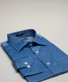 Crocodile Formal Core Plain Slim Fit-Blue