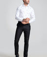 Sport Fit Long Sleeves-Formal Shirts  - White