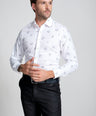 Sport Fit Long Sleeves-Formal Shirts  - White