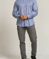 Crocodile Semi Casual Slim Fit Shirt Bleached Denim